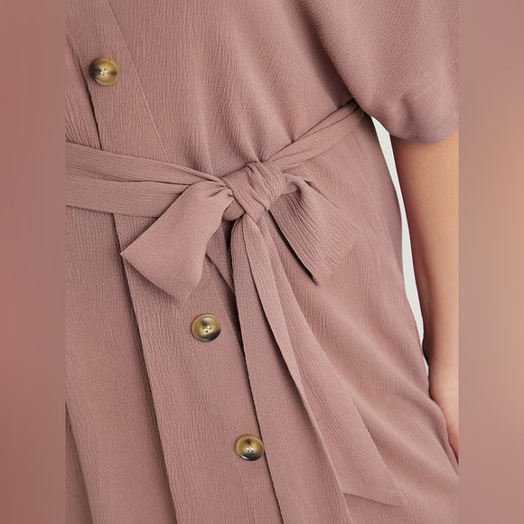 NWT Bloomchic Dolman Sleeve Button Detail Pocket Belted Flutter Dress, 22-24/3X - Picture 6 of 8